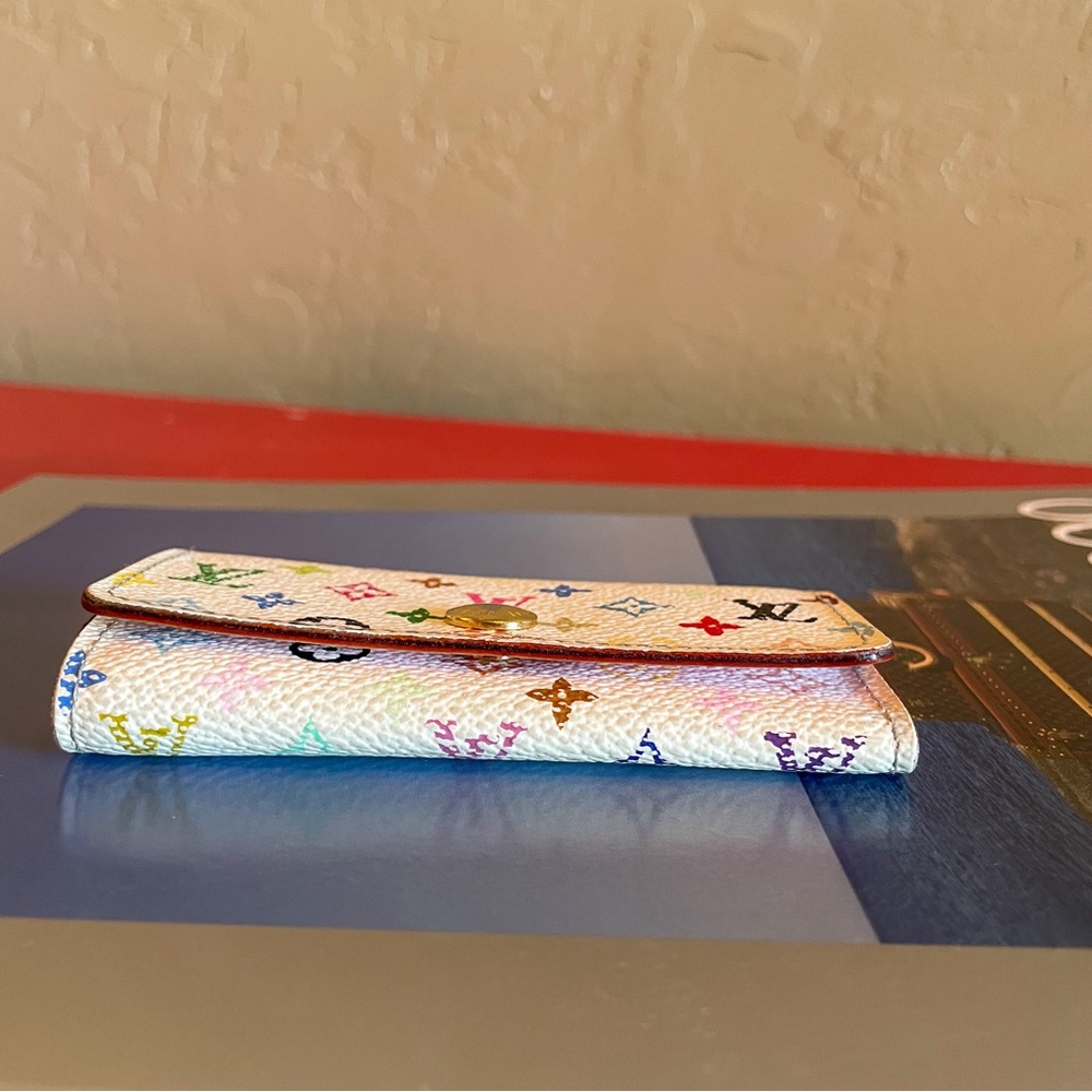 Louis Vuitton‎ Multicolor Monogram 4 Key Case Authentic Pink Green Blue Purple - Picture 5 of 13